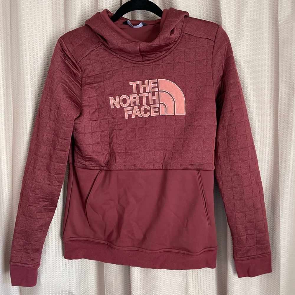 The north face maroon hoodie